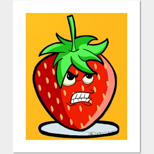 Angry Strawberry Posters and Art